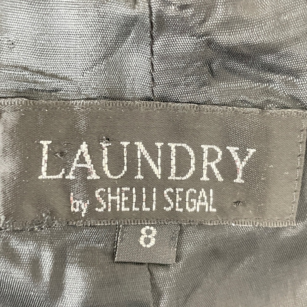 VTG Laundry Shelli Segal Lace Up Corset Back Maxi Dress 8 Evening Whimsigoth Y2K - Picture 5 of 9